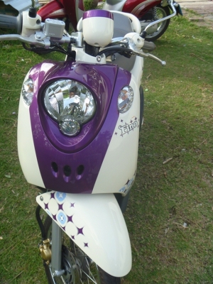 yamaha new fino 2 เกจ์ ม่วง-ขาว ธ.ค 54