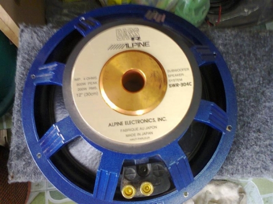 ขายลำโพง 12นิ้ว alpine เหล็กหล่อว้อยเดี่ยว 1คู่