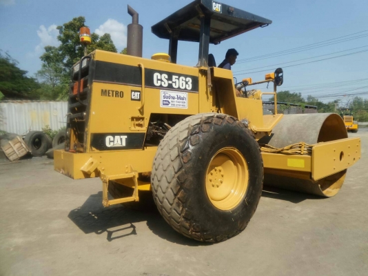 รถบด10ตัน2เพลาเปลือกเดียว CAT CS563 เครื่องดี พร้อมใช้ เอกสารเล่มทะเบียน