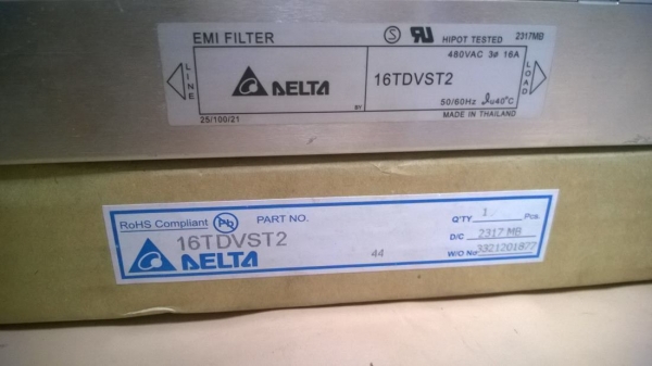 &Delta;-Config 3 Phase Filter 16TDVST2