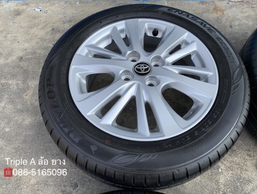 ล้อแม็กป้ายแดง Toyota Yaris Ativ ขอบ 15 พร้อมยางใหม่ป้ายแดง 185-60-15 Dunlop ปี 19 สวยกริ๊บ ล้อแม็กป้ายแดง Toyota Yaris Ativ ขอบ 15 พร้อมยางใหม่ป้ายแดง 185-60-15 Dunlop ปี 19 สวยกริ๊บ