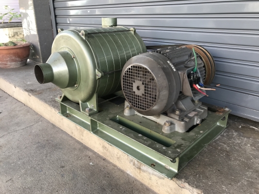 ขายชุดโบลเวอร์แรงดันสูงดูด-เป่าอากาศ Atomic 5HP. 220V(3สาย)พร้อมแปลงไฟครับ เก่าญี่ปุ่น made in Japan ขนาดท่อ 3นิ้ว สภาพสวย หมุนนิ่ม ลมแรงมาก พร้อมใช้งาน