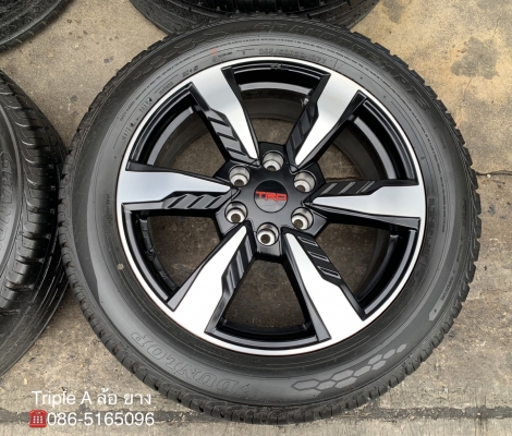 ล้อแม็กป้ายแดง Toyota Fortuner TRD ขอบ 20 พร้อมยางป้ายแดงสดๆใหม่ๆ 265-50-20 Dunlop ปี 19 สวยกริ๊บ ใหม่ยกห้าง