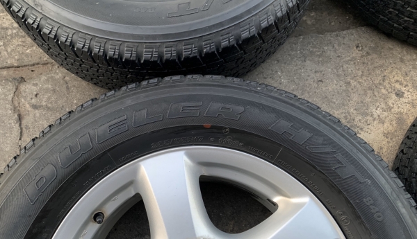 ล้อแม็ก ISUZU V-CROSS ขอบ 17 แถมยาง Bridgestone 255-65-17 ปี 14