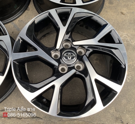 ล้อแม็กป้ายแดง 5รู114 Toyota CHR ขอบ17 รุ่นใหม่ล่าสุด สีดำปัดเงา สวยๆ ล้อแม็กป้ายแดง 5รู114 Toyota CHR ขอบ17 รุ่นใหม่ล่าสุด สีดำปัดเงา สวยๆ