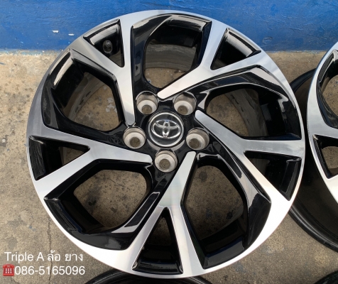 ล้อแม็กป้ายแดง 5รู114 Toyota CHR ขอบ17 รุ่นใหม่ล่าสุด สีดำปัดเงา สวยๆ ล้อแม็กป้ายแดง 5รู114 Toyota CHR ขอบ17 รุ่นใหม่ล่าสุด สีดำปัดเงา สวยๆ