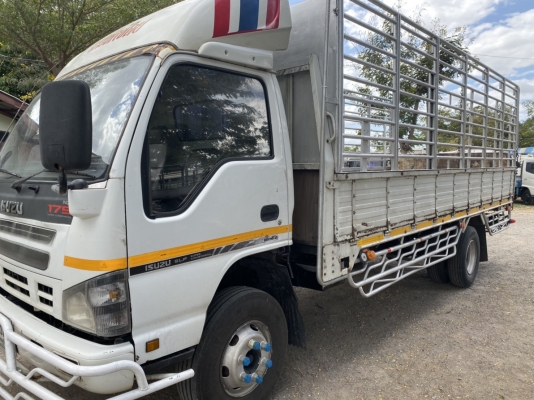 ‼️ใช้เงิน80,000ออกรถได้เลย‼️ขาย6ล้อISUZU NQR175แรงม้า เพลาหลังFเอฟ ยูโร2จดปี49กระบะพร้อมคอกยาว5.60เม