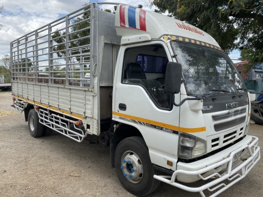 ‼️ใช้เงิน80,000ออกรถได้เลย‼️ขาย6ล้อISUZU NQR175แรงม้า เพลาหลังFเอฟ ยูโร2จดปี49กระบะพร้อมคอกยาว5.60เม