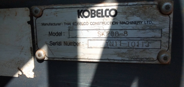 KOBELCO SK200-8YN11 ปี56 ชม.ทำงานไม่ถึงหมื่น ไฟฟ้าครบ เอวหลวม เอกสารเล่มทะเบียนราคา 990,000 คอมนอก20,000 KOBELCO SK200-8YN11 ปี56 ชม.ทำงานไม่ถึงหมื่น ไฟฟ้าครบ เอวหลวม เอกสารเล่มทะเบียนราคา 990,000 คอมนอก20,000