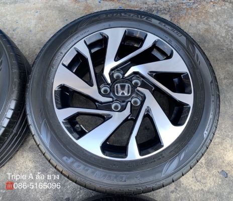 ล้อแม็ก Honda Civic FC ขอบ 16 สีดำหน้าเงา พร้อมยาง 215-55-16 Dunlop ปี 16 สภาพดี ล้อแม็ก Honda Civic FC ขอบ 16 สีดำหน้าเงา พร้อมยาง 215-55-16 Dunlop ปี 16 สภาพดี