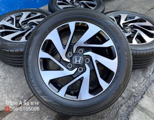 ล้อแม็ก Honda Civic FC ขอบ 16 สีดำหน้าเงา พร้อมยาง 215-55-16 Dunlop ปี 16 สภาพดี ล้อแม็ก Honda Civic FC ขอบ 16 สีดำหน้าเงา พร้อมยาง 215-55-16 Dunlop ปี 16 สภาพดี