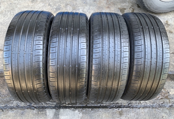 ล้อแม็ก Honda Civic FC ขอบ 16 สีดำหน้าเงา พร้อมยาง 215-55-16 Dunlop ปี 16 สภาพดี