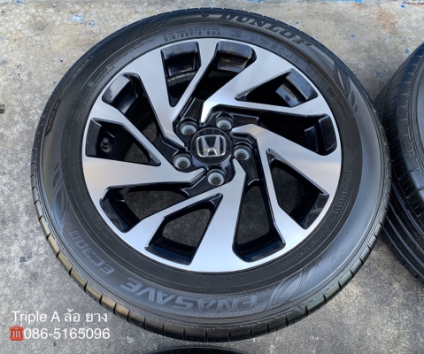 ล้อแม็ก Honda Civic FC ขอบ 16 สีดำหน้าเงา พร้อมยาง 215-55-16 Dunlop ปี 16 สภาพดี ล้อแม็ก Honda Civic FC ขอบ 16 สีดำหน้าเงา พร้อมยาง 215-55-16 Dunlop ปี 16 สภาพดี