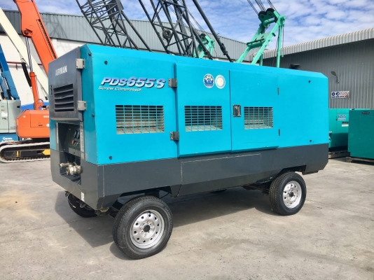 เครื่องปั๊มลม 655CFM : AIRMAN PDS655S 7บาร์ นำเข้าจากญี่ปุ่น โทร.080-6565422