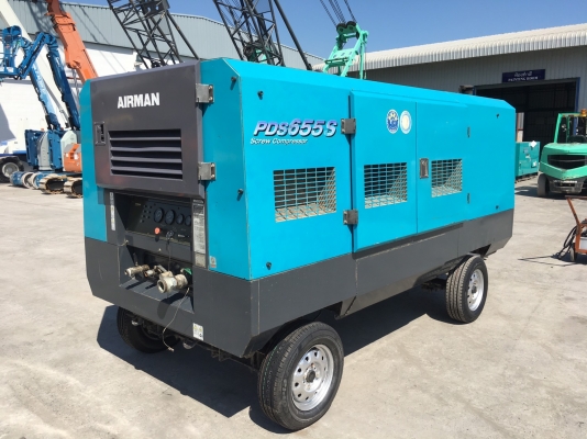 เครื่องปั้มลม Airman PDS655S จากญี่ปุ่น ไม่เคยใช้งานในไทย โทร. 092-929-9942 ธีรเทพ