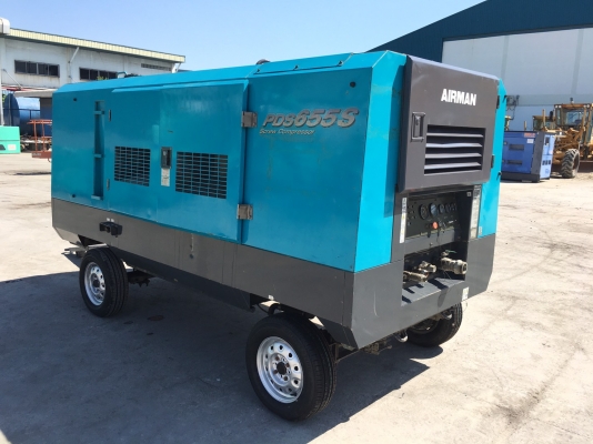 เครื่องปั้มลม Airman PDS655S จากญี่ปุ่น ไม่เคยใช้งานในไทย โทร. 092-929-9942 ธีรเทพ