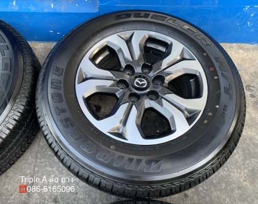 ล้อแม็ก Mazda BT50 Pro ขอบ17 สีเทาหน้าเงา พร้อมยางใหม่ป้ายแดง 265-65-17 Bridgestone ปี 19 ล้อแม็ก Mazda BT50 Pro ขอบ17 สีเทาหน้าเงา พร้อมยางใหม่ป้ายแดง 265-65-17 Bridgestone ปี 19
