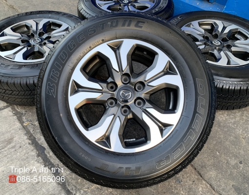 ล้อแม็ก Mazda BT50 Pro ขอบ17 สีเทาหน้าเงา พร้อมยางใหม่ป้ายแดง 265-65-17 Bridgestone ปี 19 ล้อแม็ก Mazda BT50 Pro ขอบ17 สีเทาหน้าเงา พร้อมยางใหม่ป้ายแดง 265-65-17 Bridgestone ปี 19