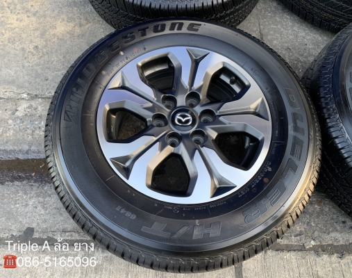 ล้อแม็ก Mazda BT50 Pro ขอบ17 สีเทาหน้าเงา พร้อมยางใหม่ป้ายแดง 265-65-17 Bridgestone ปี 19 ล้อแม็ก Mazda BT50 Pro ขอบ17 สีเทาหน้าเงา พร้อมยางใหม่ป้ายแดง 265-65-17 Bridgestone ปี 19