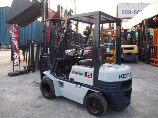 ขายโฟล์คลิฟท์ นำเข้าญี่ปุ่น เสาเข้าตู้ 4.5 เมตร Full-Free KOMATSU FG15-15 ยกได้ 1.5 ตัน เบนซิน เกียร์คลัทช์ ขายโฟล์คลิฟท์ นำเข้าญี่ปุ่น เสาเข้าตู้ 4.5 เมตร Full-Free KOMATSU FG15-15 ยกได้ 1.5 ตัน เบนซิน เกียร์คลัทช์