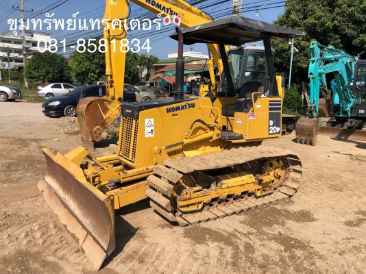 รถดัน D2 รถแทรคเตอร์ โคมัสสุ D20P-7E รุ่นนิยม รถสวยพร้อมใช้งาน ใบมีด 6 ทิศทาง นำเข้า โทร 081-8581834