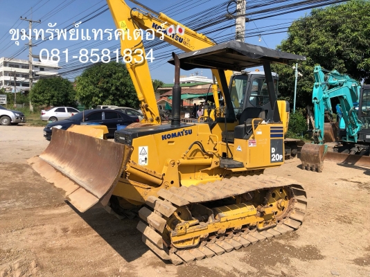 รถดัน D2 รถแทรคเตอร์ โคมัสสุ D20P-7E รุ่นนิยม รถสวยพร้อมใช้งาน ใบมีด 6 ทิศทาง นำเข้า โทร 081-8581834
