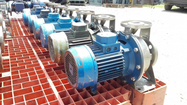 ปั้มน้ำหอยโข่งหัวสเตนเลส EBARA ITALY ขนาด 3 HP 380V ท่อ 2&rdquo;-1&rdquo; Hmax : 35.5 m / Q : 6-20 m3/h