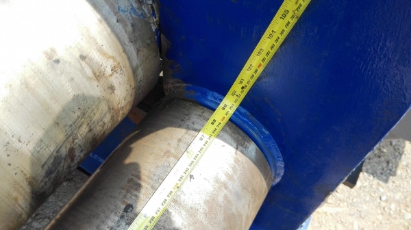 เครื่องม้วนเหล็กแผ่นประกอบใหม่ขนาดใหญ่ หน้ากว้าง 8 ฟุต เพลาลูกกลิ้งตัน ม้วนงาน 6-16 mm ออปชั่นพิเศษหัวเพลาม้วนแบบดัดโค้งได้ ระบบไฟ 380V พร้อมตู้ไฟรีโมทคอนโทรล เครื่องประกอบใหม่ 100\%