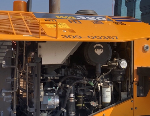 ขายรถตักล้อยาง KOMATSU WA320-7 ปี 2014 รถนอกนำเข้าเองจากญี่ปุ่น สภาพสวยพร้อมใช้ มีVDOการทำงานครับ