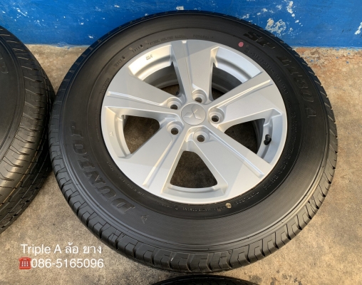 ล้อแม็กป้ายแดง Mitsu Triton รุ่นใหม่ล่าสุด ขอบ 16 พร้อมยางใหม่ป้ายแดง 215-70-16 Dunlop ปี 19 สวยกริ๊บ ล้อแม็กป้ายแดง Mitsu Triton รุ่นใหม่ล่าสุด ขอบ 16 พร้อมยางใหม่ป้ายแดง 215-70-16 Dunlop ปี 19 สวยกริ๊บ