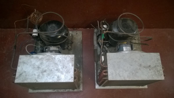 คอยล์ร้อนตู้แช่ขนาด1/2Hp.ไฟ2สาย มี2ชุด (เหลือ1ชุด)