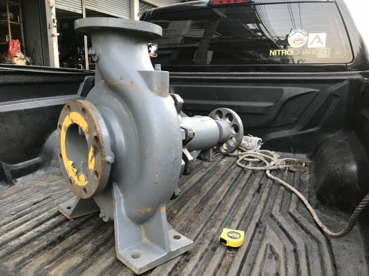 ขายปั๊มน้ำหอยโข่ง Hitachi Centrifugal pump ขนาดเข้า 6นิ้ว ออก 5นิ้ว ใบพัดเหล็กหล่อ made in Japan ของเปิดตู้ญี่ปุ่น สภาพเหมือนไม่เคยใช้งาน จอดเก่า ตอนนี้ใบติด