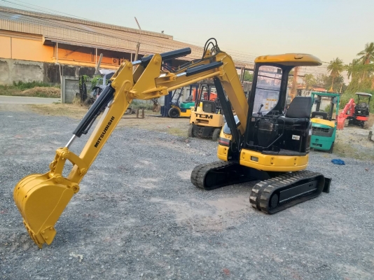 ขายรถแมคโค MITSUBISHI MM30SR แทรคยาง คอนโทรลสั้น บูมออฟเซ็ต ติอต่อ 063-5628992