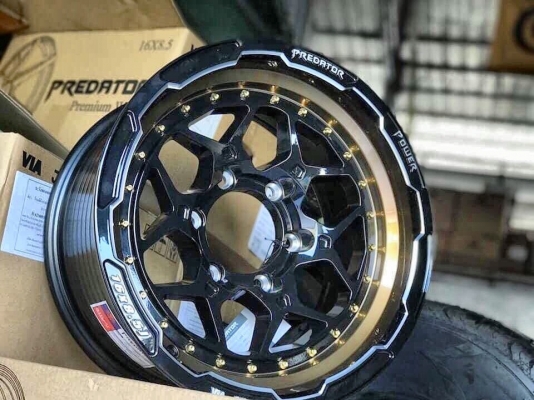 Predator POWER PD-31 สวยล้ำนำเทรน ขอบ16”6รู139.7 กว้าง8.5 ET0 งานไทยแท้ แข็งแรง มีรักประกันจากผู้ผลิต Predator POWER PD-31 สวยล้ำนำเทรน ขอบ16”6รู139.7 กว้าง8.5 ET0 งานไทยแท้ แข็งแรง มีรักประกันจากผู้ผลิต