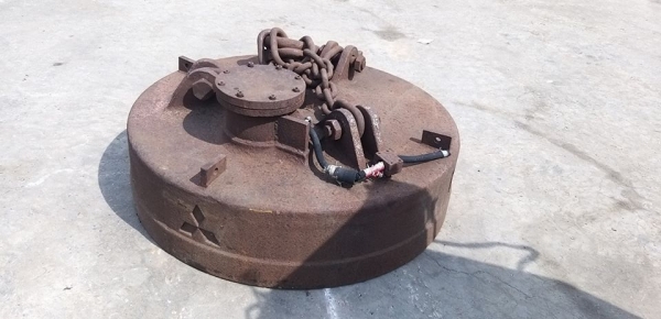 แม่เหล็กดูดวัสดุรีไซเคิล ในโรงงาน ยี่ห้อ Mitsubishi Seiko มือ2จากญี่ปุ่น