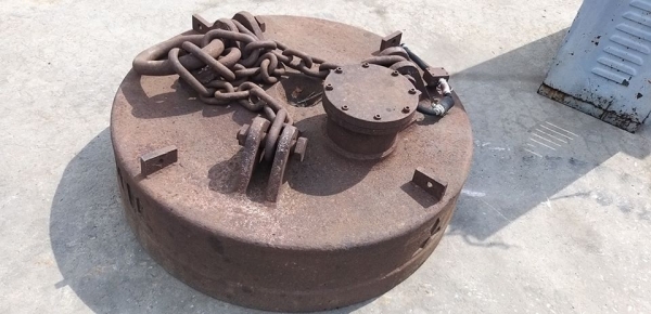 แม่เหล็กดูดวัสดุรีไซเคิล ในโรงงาน ยี่ห้อ Mitsubishi Seiko มือ2จากญี่ปุ่น