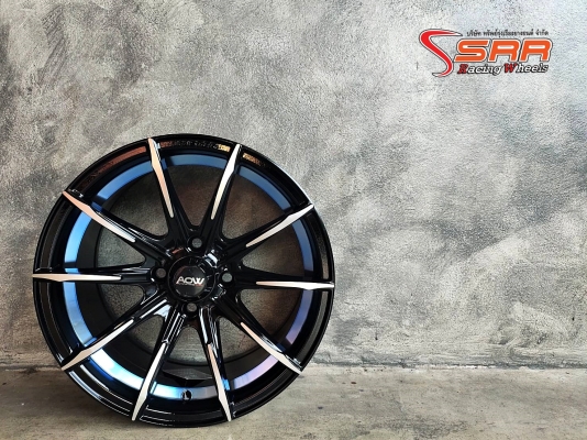 AOW CT1014 งานออโต้ ขอบ15 ET35 4x100 สีดำหน้าเงาขอบฟ้า AOW CT1014 งานออโต้ ขอบ15 ET35 4x100 สีดำหน้าเงาขอบฟ้า