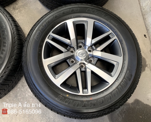 ล้อแม็กป้ายแดง Toyota New Fortuner ขอบ 18 พร้อมยางป้ายแดง 265-60-18 Bridgestone ปี 19 แม็กสวย ตุ่มเด้งๆทุกเส้น ล้อแม็กป้ายแดง Toyota New Fortuner ขอบ 18 พร้อมยางป้ายแดง 265-60-18 Bridgestone ปี 19 แม็กสวย ตุ่มเด้งๆทุกเส้น