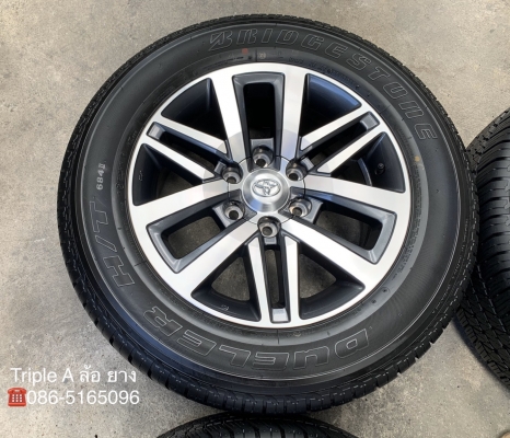 ล้อแม็กป้ายแดง Toyota New Fortuner ขอบ 18 พร้อมยางป้ายแดง 265-60-18 Bridgestone ปี 19 แม็กสวย ตุ่มเด้งๆทุกเส้น ล้อแม็กป้ายแดง Toyota New Fortuner ขอบ 18 พร้อมยางป้ายแดง 265-60-18 Bridgestone ปี 19 แม็กสวย ตุ่มเด้งๆทุกเส้น