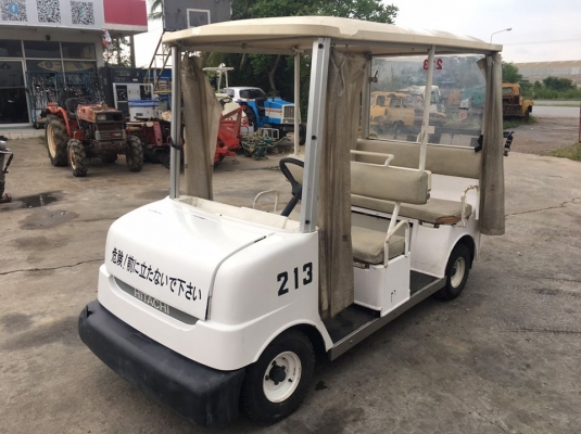 รถกอล์ฟไฟฟ้า ยี่ห้อ HITACHI รุ่นใหม่ หน้าสวย สภาพดี ระบบไฟฟ้า ใช้แบตเตอรี่ดีพไซเคิล ชาร์จได้หลายครั้ง ทนกว่าแบตทั่วไปมากๆ