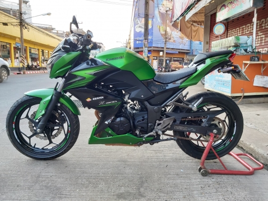 ขาย KAWASAKI Z300 ปี2015 เดิมๆ สวยๆ กระจกแต่ง แฮนด์แต่ง ท้ายสั้น ทะเบียนพร้อมโอน ราคา 73500 บาท ส่งไ