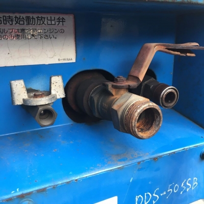 ขายปั๊มลม AIRMAN รุ่น PDS-50SSB มือ2ญี่ปุ่น เครื่องคูโบต้า 3สูบ