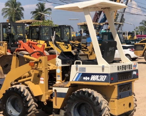 ขายรถตักล้อยาง KOMATSU WA30-2 (4XX ชั่วโมง) นำเข้าเองจากญี่ปุ่น สภาพสวยพร้อมใช้งาน มีVDOการทำงานครับ ขายรถตักล้อยาง KOMATSU WA30-2 (4XX ชั่วโมง) นำเข้าเองจากญี่ปุ่น สภาพสวยพร้อมใช้งาน มีVDOการทำงานครับ