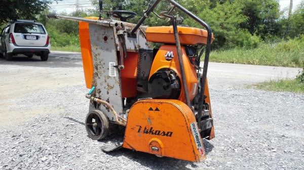 เครื่องตัดคอนกรีตเก่าญี่ปุ่น MIKASA JAPAN เครื่องยนต์เบนซิน 8.5 PS ของลงตู้สดนอกยังไม่เคยใช้ในไทย