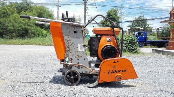 เครื่องตัดคอนกรีตเก่าญี่ปุ่น MIKASA JAPAN เครื่องยนต์เบนซิน 8.5 PS ของลงตู้สดนอกยังไม่เคยใช้ในไทย