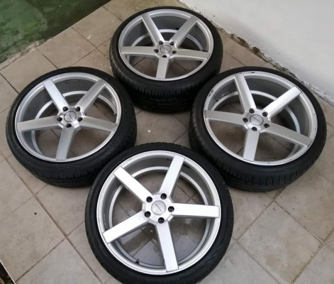 ล้อ Vossen CVT3 ขอบ20 สภาพสวย ไม่มีซ่อม พร้อมยาง 245 35 20 ปี17 ราคาไม่แพง ล้อ Vossen CVT3 ขอบ20 สภาพสวย ไม่มีซ่อม พร้อมยาง 245 35 20 ปี17 ราคาไม่แพง