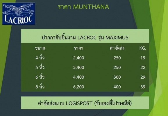 ปากกาจับเหล็ก LACROC ขนาด 4 6 และ 8 นิ้ว ราคาประหยัด