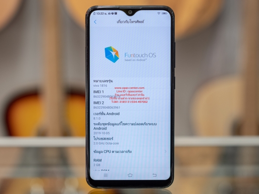 VIVO Y91c สีดำน้ำเงิน สภาพดี ใส่ได้ทุกซิม พร้อมใช้งาน