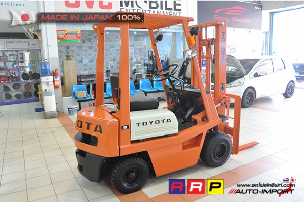 ขายรถโฟล์คลิฟท์มือสอง TOYOTA รุ่น 4FGL15-15110 นำเข้าจากประเทศญี่ปุ่น 100\% ไม่เคยใช้งานในไทย