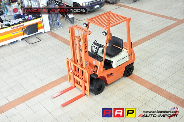 ขายรถโฟล์คลิฟท์มือสอง TOYOTA รุ่น 4FGL15-15110 นำเข้าจากประเทศญี่ปุ่น 100\% ไม่เคยใช้งานในไทย